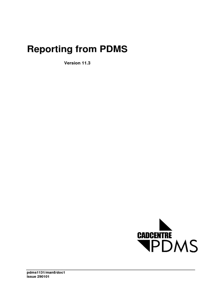 Manual - Pdms Report | PDF | Command Line Interface | Computer File