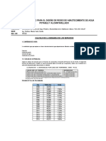 Memoria de Calculo para El Diseño de Redes de Abastecimiento de Agua Potable Y Alcantarillado