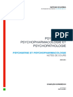 Notes Psychiatrie Et Pscyhopharmacologie