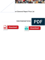 Rapaport Diamond Report Price List