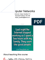 Computer Networks: Instructor: Kalyan Sasidhar P S Associate Professor, FB 2109 Kalyan - Sasidhar@daiict - Ac.in