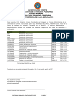 Universidad de Oriente Centro de Estudios de Postgrado Núcleo Monagas Maturin - Monagas - Venezuela Constancia de Pago - Estudiantes