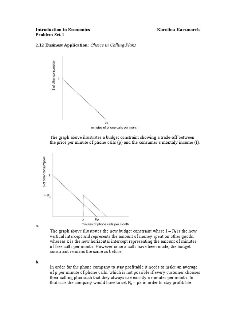 Problem Set 1 Answers | PDF | Taxes | Market (Economics)