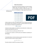 Taller de Econometría 1 - 31ago