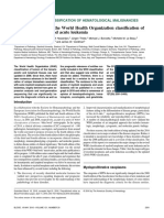 Review Series: The 2016 Revision To The World Health Organization Classi Fication of Myeloid Neoplasms and Acute Leukemia