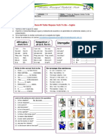 2do Periodo Guía N4 Taller Repaso Verb To Be Inglés 4to