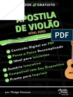 E Book Apostila de Violao Nivel ZERO Por Thiago Fonseca WWW - Acordesviolao.com .BR CMT