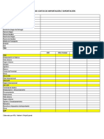 Matriz de Costos de Importacion