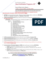 API 510 Exam Publications Effectivity Sheet - : May 2021, September 2021, January 2022, and May 2022