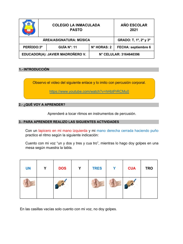 Guia 11 | PDF | Artes del Lenguaje y Comunicación | Estudios de idiomas ...