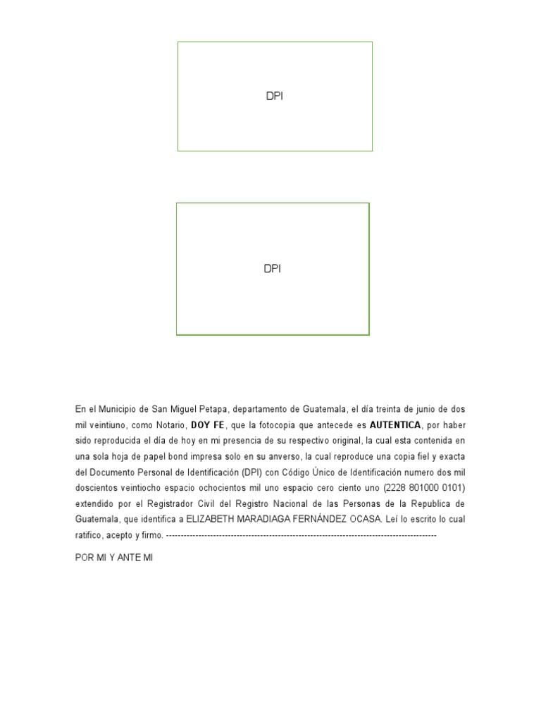Autentica de Dpi PDF