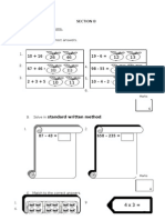 Answer All The Questions.: Standard Written Method