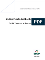 SDLP Programme For Government April 2011