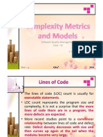 Complexity Metrics and Models