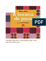 A Boneca de Pano - de Rubem Alves - Ano 1995 Ed