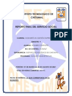 Reporte final de Servicio Social en el Instituto Tecnológico de Chetumal