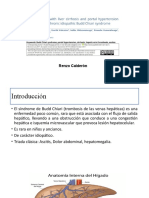 Síndrome de Budd Chiari en varón de 20 años con ascitis, dolor abdominal y hepatomegalia