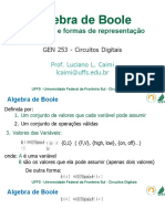 03 Algebra de Boole Funções Portas Lógicas