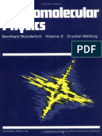 Wunderlich Macromolecular Physics Volume 3 - Crystal Melting Academic Press