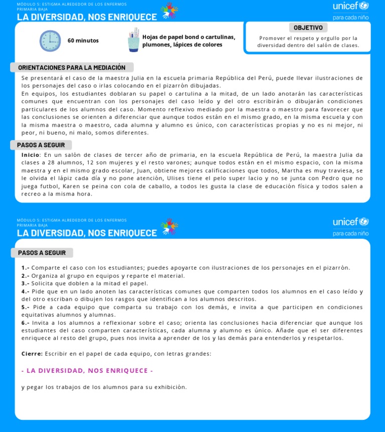 La Diversidad enriquece en el aula | PDF