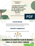 Nos Preparamos para Presentar Nuestro Plan de Mejorar para La Salud Física en Familia