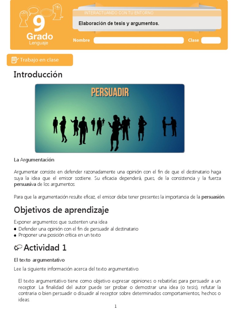 Guía El Texto Argumentativo | PDF | Argumento | Conocimiento