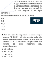 Quimica 2º Ano PDF - EXERCÍCIOS SOLUÇÕES