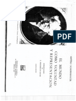 U3.04. Schopenahuer, Arturo - El Mundo Como Voluntad y Representación. Ed. Porrúa. México. 1997. LXIII. LXIV.