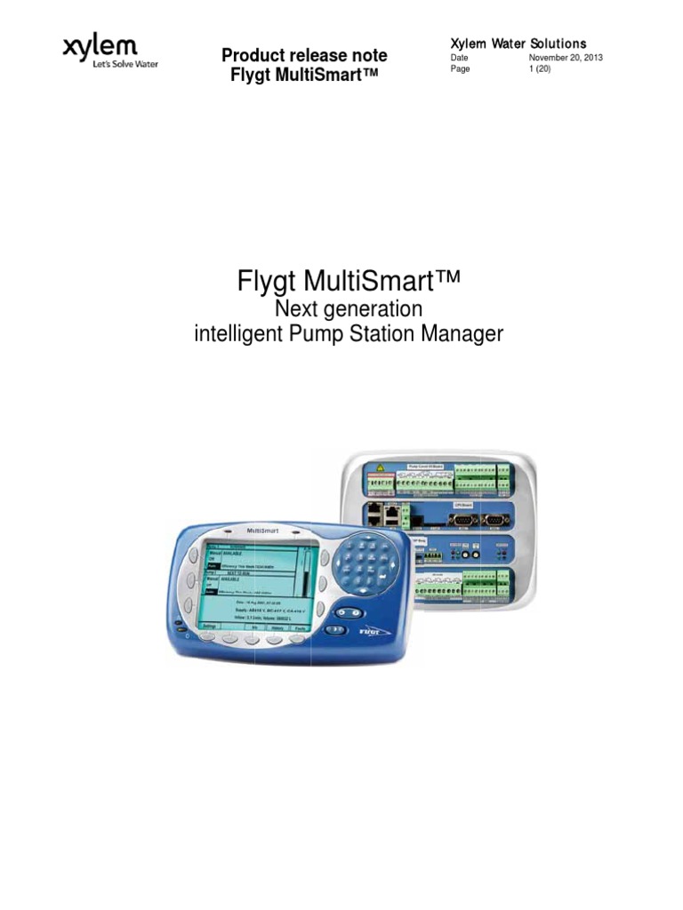 Flygt - MultiSmart Pump Station - Product Release Note | PDF | Scada ...