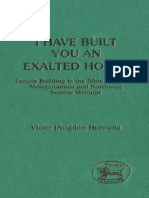 I Have Built You An Exalted House - Temple Building in The Bible in The Light of Mesopotamian and North-West Semitic Writings (JSOT-ASOR Supplement Series 5) - PDF Room