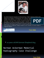 Dr. Norman Ackerman Memorial Radiography Case Challenge