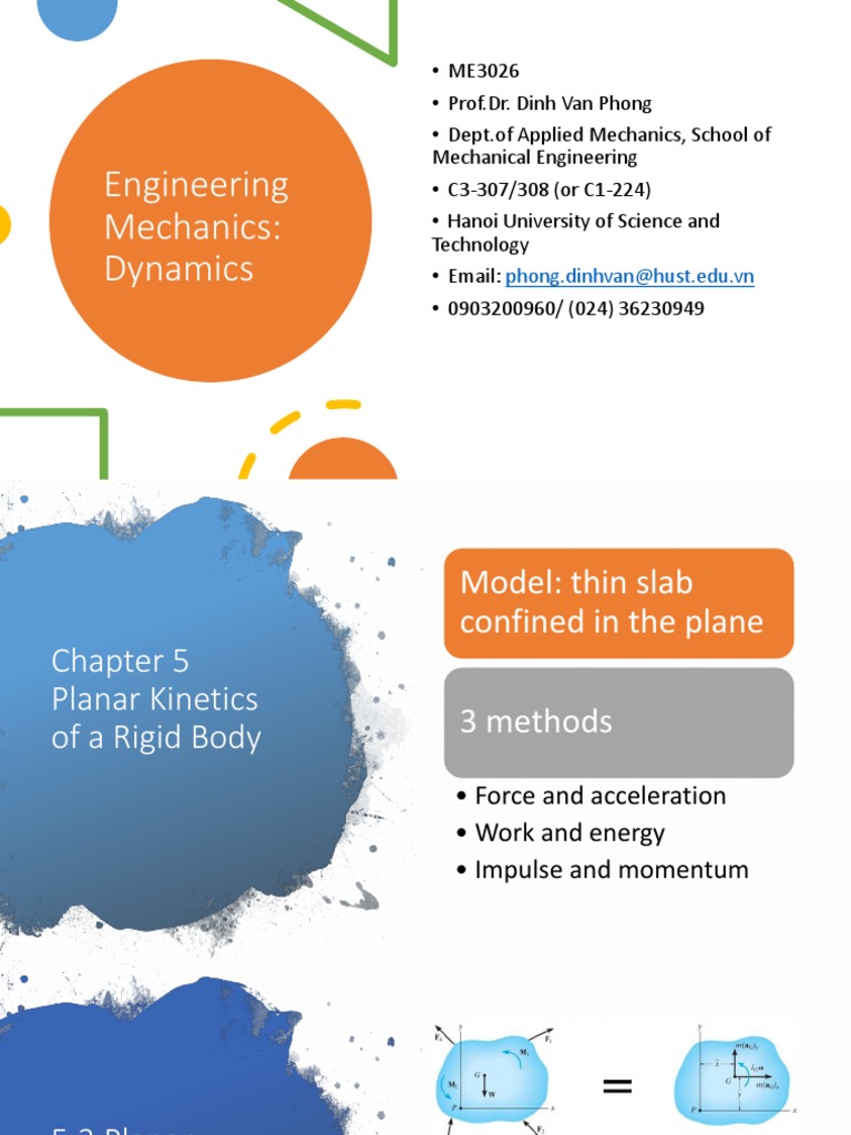 Planar Kinetics of Rigid Bodies | PDF | Rotation Around A Fixed Axis ...