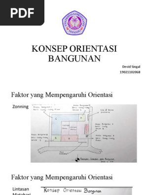 Orientasi Bangunan Pdf