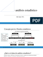 Plan de Análisis Estadístico: Julio Cjuno MSC