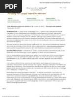 Download Surgery for carpal tunnel syndrome by James Cheng SN52820052 doc pdf