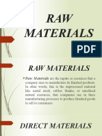 RAW Materials