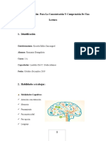 Plan de Intervención para La Concentración Y Comprensión de Una Lectura