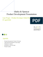 Marks & Spencer Product Development Presentation: Lucy Wager - Product Developer Global Meal Solutions 8 April 2010