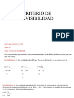 Clase de Matematicas Divisibilidad.