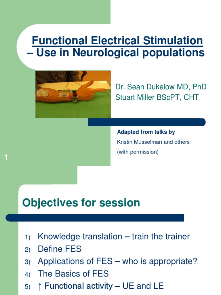 Functional Electrical Stimulation in Neurology | PDF | Neuroplasticity ...
