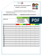 ?EVALUACION DIAGNOSTICA LENGUAJE Y COMUNICACION Rubricas?