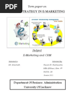 Download  E-marketing and E- CRM by PawanLUMBA SN52821481 doc pdf