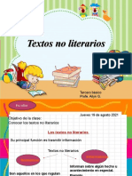 Clase 5 PPT Textos No Literarios Tecero Basico