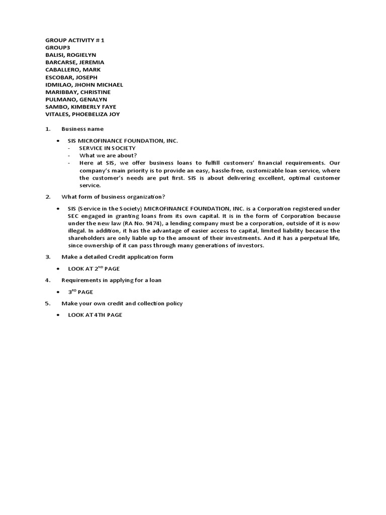 Credit and Collection 2 | PDF | Loans | Interest