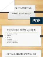 Technical Meeting