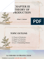 Theory of Production: Diane L. Antonio