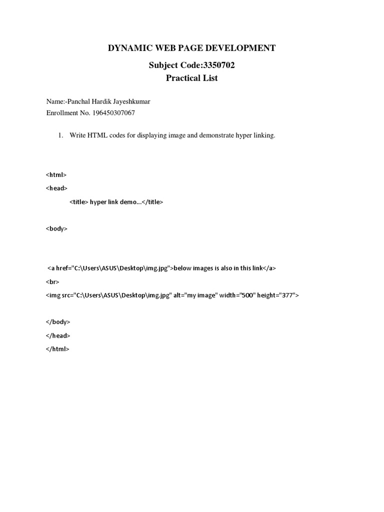 Dynamic Web Page Development - h-1 | PDF | Databases | Java ...