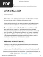 What Is Deviance - ReviseSociology