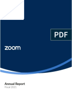 Zoom FY21 Annual Report - IR page
