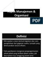 Aspek Manajemen & Organisasi